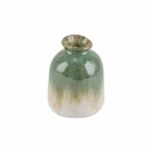 Vase keramikk grønn/hvit thumbnail