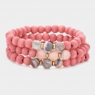 Armbånd elastisk 3pk Rosa thumbnail