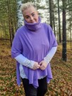 Poncho med høy hals Lilla - Gitte Daa thumbnail
