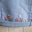 Jeans 7/8 lengde med blomster -  Drøbak motehus thumbnail