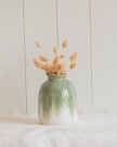Vase keramikk grønn/hvit thumbnail