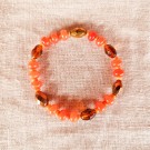 Elastisk armbånd orange/brunt thumbnail