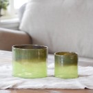 Sett m/ lysholder/vase grønn thumbnail