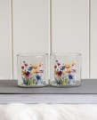 Telysholder 2pk med blomster thumbnail