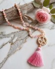 Langt halskjede Peace Rosa thumbnail