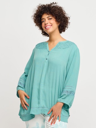 Topp Sjøgrønn Plus size - Adia 