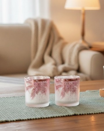 Telysholder med blader 2pk L