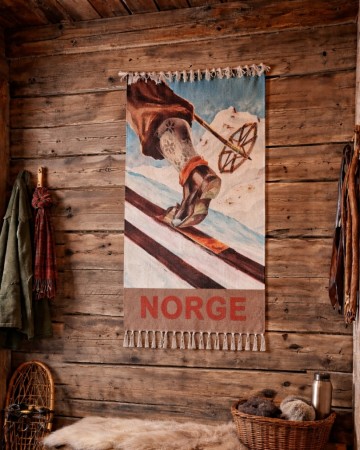 Rye/veggteppe Norge skisko 70x115cm