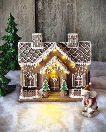 Pepperkakehus med LED