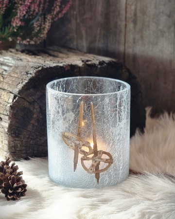 Lysglass krakelert staver