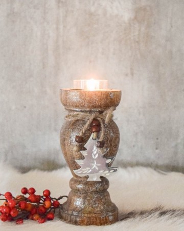 Telysholder med tre  2pk