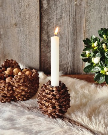 Lysestake kongle brun L