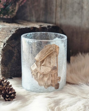 Lysglass krakelert sekk